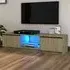 Flurin TV Stand with LED Lights - Sonoma Oak, Engineered Wood