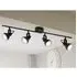 Focus 4 Spot Ceiling Light Split Bar - Black