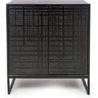 Folsom Drinks Cabinet with 2 Doors - Black