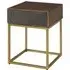 Fomalhaut End Table with Storage - Brown, Walnut