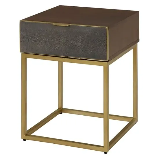 Fomalhaut End Table with Storage - Brown, Walnut image