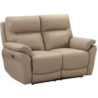 Fontana 2-Seater Recliner Sofa - Latte, Faux Leather