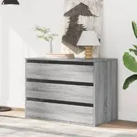Fontana 3 Drawer Chest - Grey Sonoma, Engineered Wood