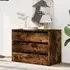 Fontana 3 Drawer Chest - Smoked Oak, Engineered Wood