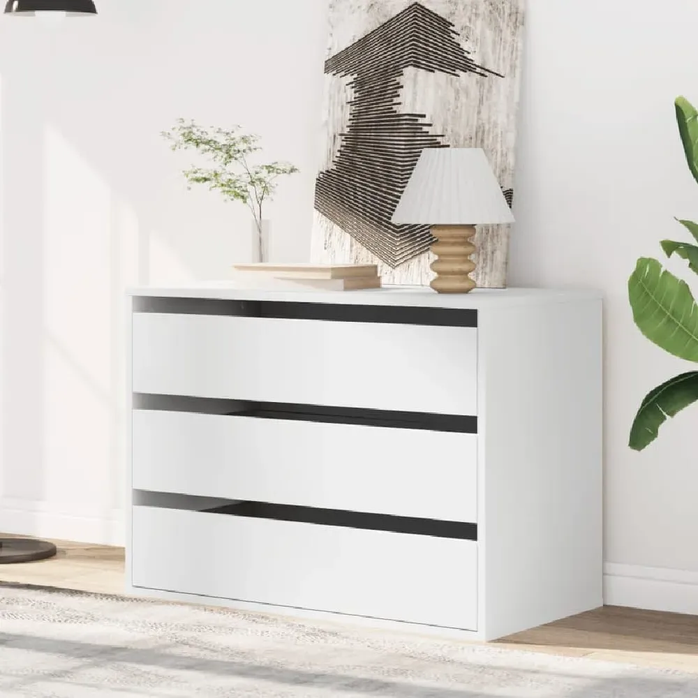 Fontana 3 Drawer Chest - White, Engineered Wood