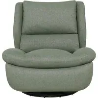 Fontana Electric Reclining Swivel Chair - Sage, Fabric