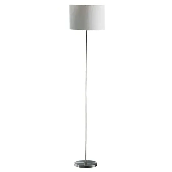 Formito Floor Lamp with Stainless Steel Base - White image