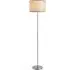 Formito Floor Lamp with Waffle Shade - Grey, Stainless Steel