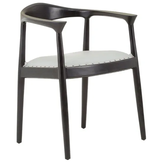 Formosa Accent Chair - White, Leather