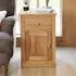 Fornatic Lamp Table with 1 Door 1 Drawer - Mobel Oak