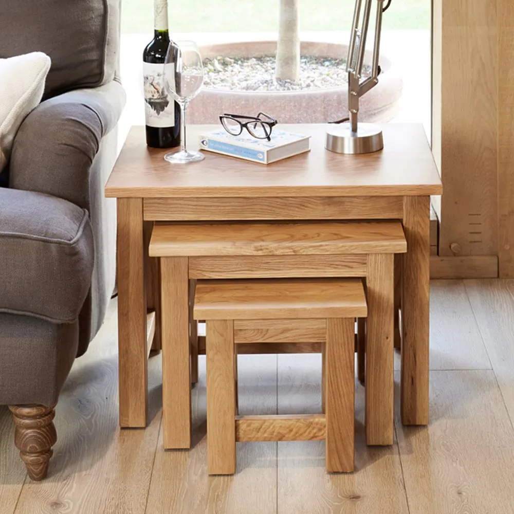 Fornatic Nest of 3 Tables - Oak