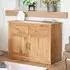 Fornatic Wooden Sideboard with 2 Doors 2 Drawers - Mobel Oak