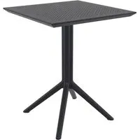 Fornebu Folding Outdoor Dining Table - Black, Wood