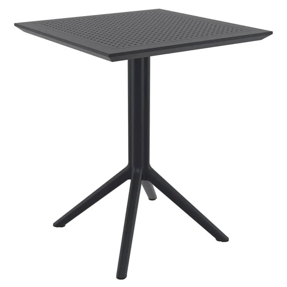 Fornebu Folding Outdoor Dining Table - Black, Wood image