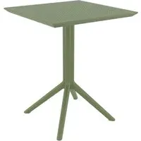 Fornebu Folding Outdoor Dining Table - Green, Wood