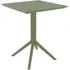 Fornebu Folding Outdoor Dining Table - Green, Wood