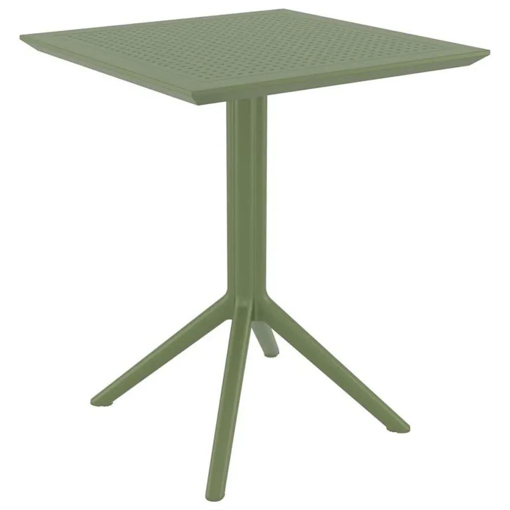 Fornebu Folding Outdoor Dining Table - Green, Wood