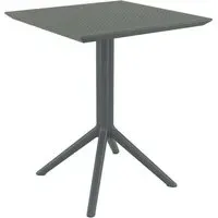 Fornebu Folding Outdoor Dining Table - Grey, Wood