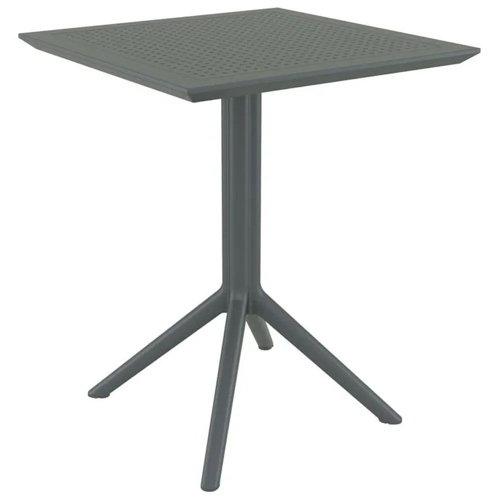 Fornebu Folding Outdoor Dining Table - Grey, Wood