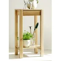 Fortworth Tall 1 Drawer Side Table - Steamed Beech