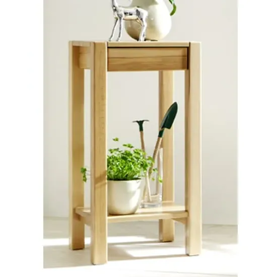 Fortworth Tall 1 Drawer Side Table - Steamed Beech image