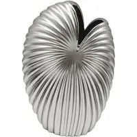 Fountain Large Decorative Vase - Silver, Ceramic