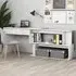 Fowey Corner Laptop Desk with Rotatable Design - White