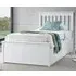 Francis Single Ottoman Storage Bed - White, MDF