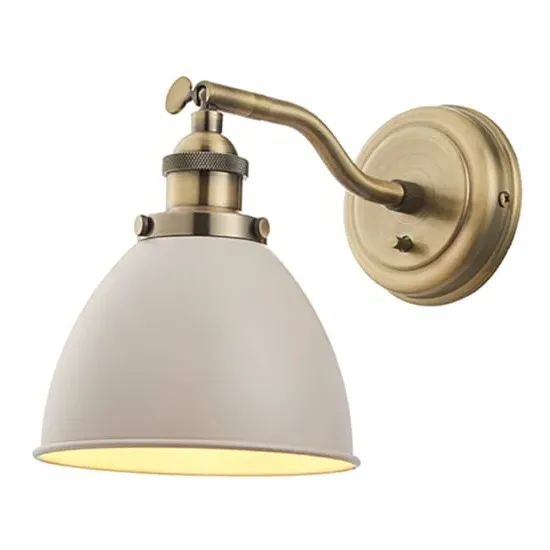 Franklin Adjustable Wall Light - Taupe, Steel image