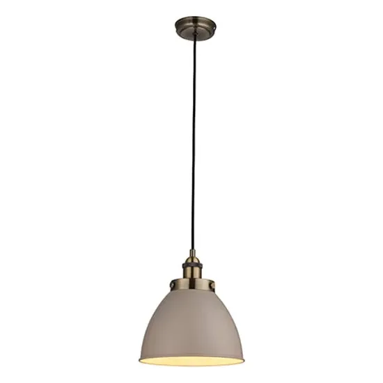 Franklin Small Ceiling Pendant Light - Taupe, Steel image