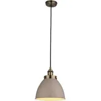 Franklin Small Pendant Light - Brass, Glass alternate view