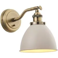Franklin Wall Light - Antique Brass, Glass alternate view
