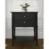 Franklyn Side Table with 2 Drawers - Black, Wood