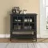 Franklyn Storage Cabinet with 2 Doors - Black, Wood