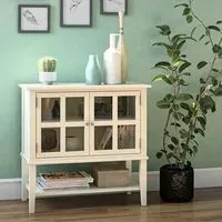 Franklyn Storage Cabinet with 2 Doors - White, Wood