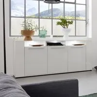 Frantin Sideboard with LED Lighting - White, Gloss alternate view