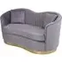 Franzo 2-Seater Sofa with Pleated Detail - Grey, Velvet