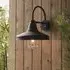 Fraser Clear Glass Shade Outdoor Wall Light - Black