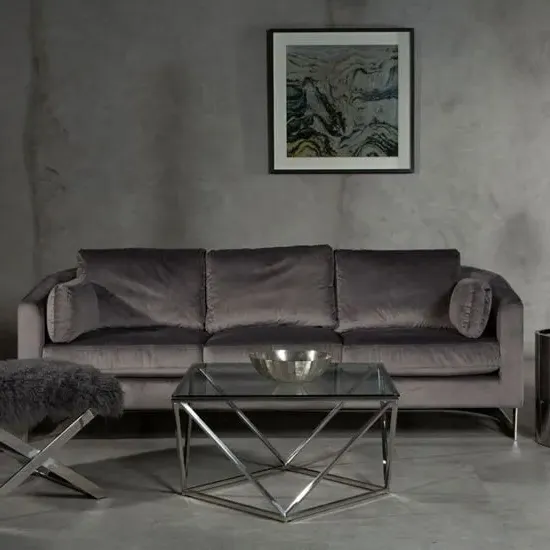 Freeda 3-Seater Sofa - Grey