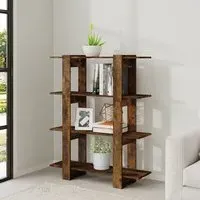 Frej Bookshelf and Room Divider - Smoked Oak