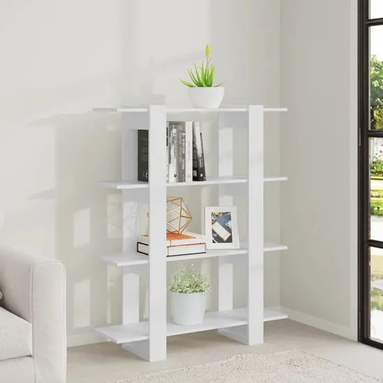 Frej Bookshelf and Room Divider - White, Engineered Wood