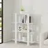Frej High Gloss Bookshelf and Room Divider - White