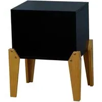 Fremont Bedside Table - Black, Wood