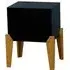 Fremont Bedside Table - Black, Wood