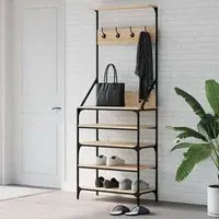 Fremont Clothes Rack with Shoe Storage - Sonoma Oak