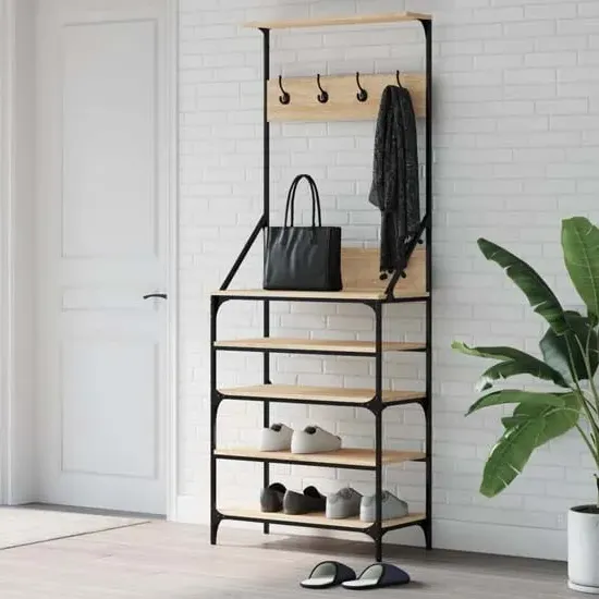 Fremont Clothes Rack with Shoe Storage - Sonoma Oak