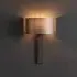 Fresno Fabric Wall Light - Mink, Brushed Bronze