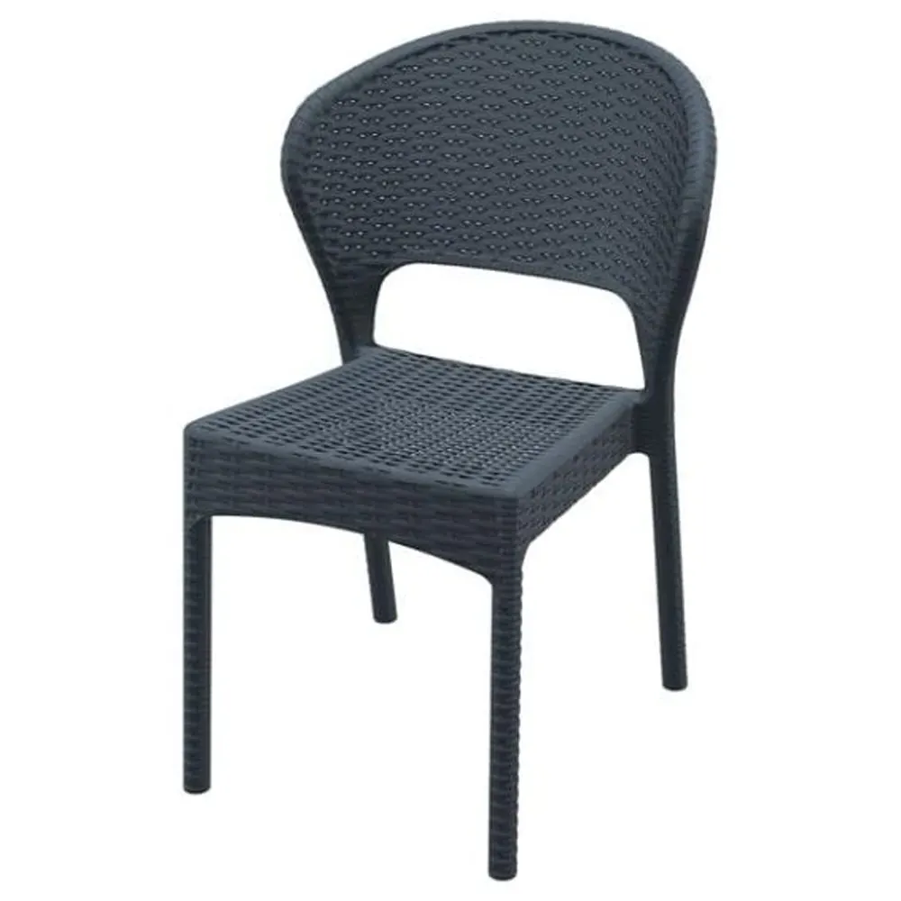 Fresno Rattan Garden Armchair - Dark Grey image