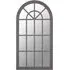 Fresot Curved Window Wall Mirror - Grey, Wood