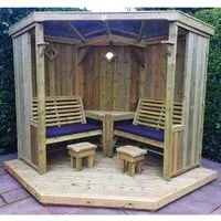 Fresta Large Garden Seating - Natural Wood